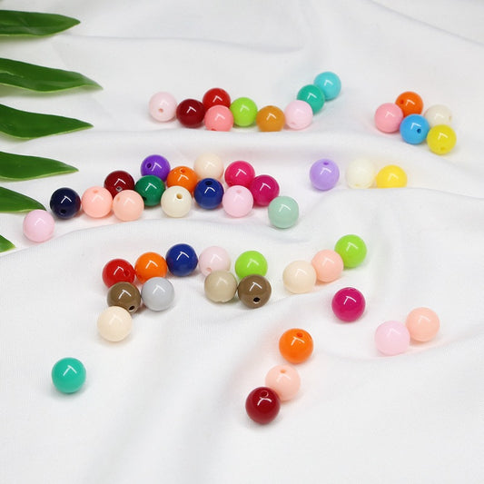 50 Pcs 10mm Acrylic Round Beads